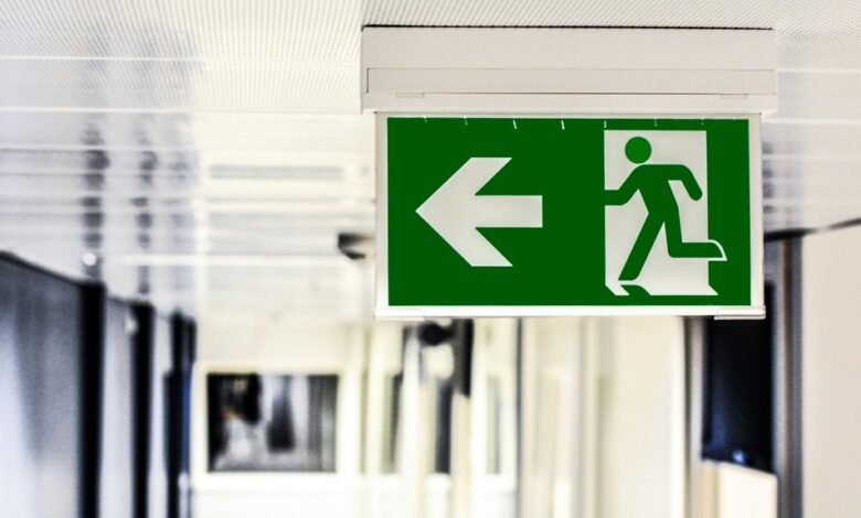 exit sign mat guide